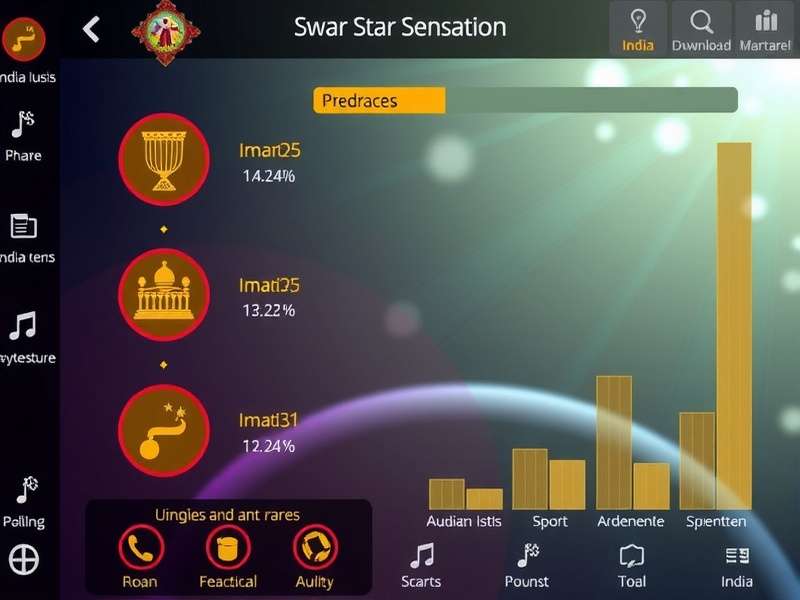 Swar Sensation download statistics chart showing growth in India